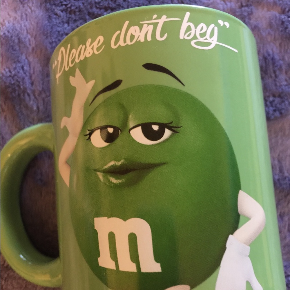 Green M&M Mug